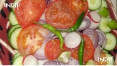 Indian Salad - Mooli Tamater Pyaaz Hari Mirch